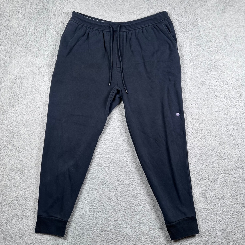 Jambys Joggers Mens XL Black Fleece Lined Drawstring Sweatpants Loungewear